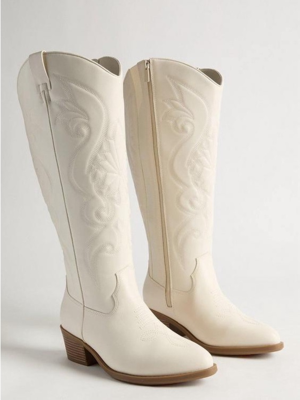 Torrid Cream Western Over-the-Knee Boots